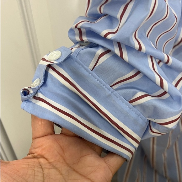 Veronica Beard Afton Draped Shirt Dress - Picture 8 of 9